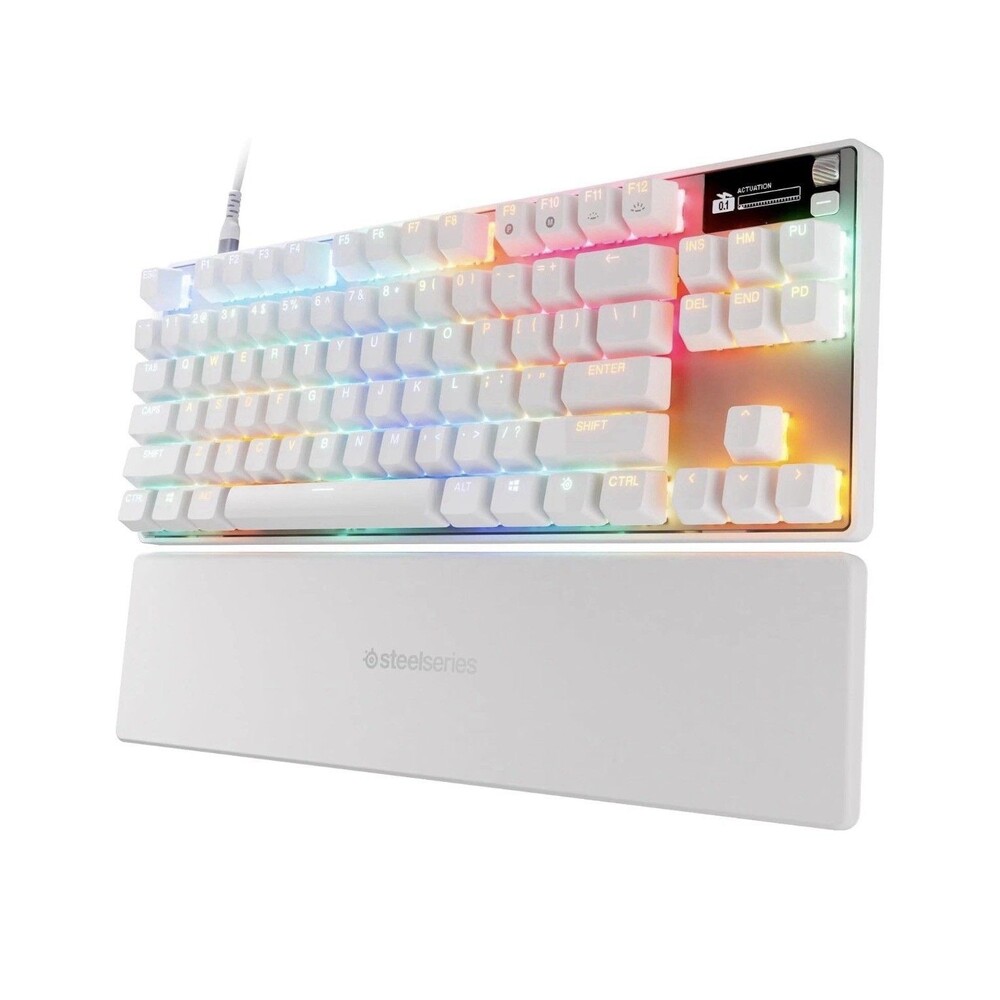SteelSeries Apex Pro TKL Gen 3 OmniPoint 3.0 RGB Gaming Keyboard White